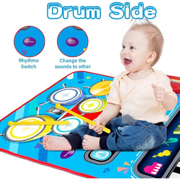 Baby Toys for 1 Year Old Baby Musical Mat Toddler Toys Age Babies Play Mat - Picture 4 of 5